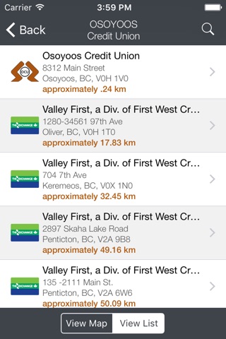 Osoyoos Credit Union ATM Locator screenshot 4