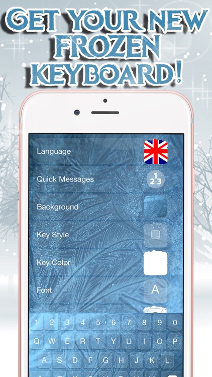 Frozen Keyboard Maker – Custom Keyboard Changer with Ice Backgrounds and Fancy Fonts Free