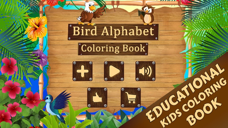 Bird Alphabet Coloring Book