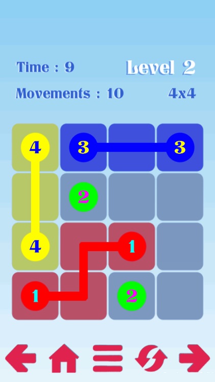 Draw lines: Number puzzle