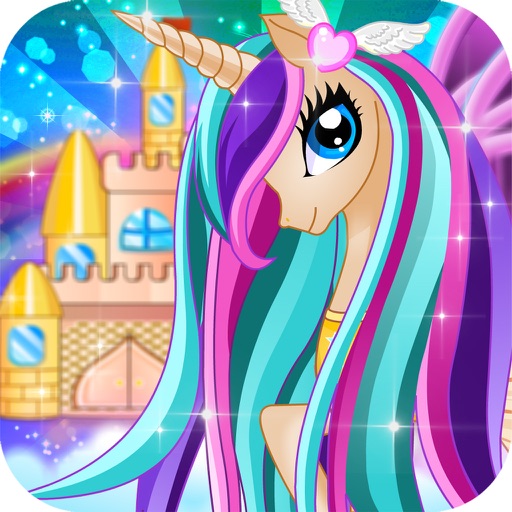 Unicorn Hair - Princess Puzzle Dressup salon Baby Girls Games