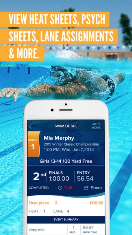 Meet Mobile: Swim screenshot-3