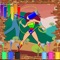 Color For Kids Game Wonder Woman Version
