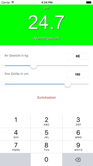 BMI Rechner FREE(圖2)-速報App
