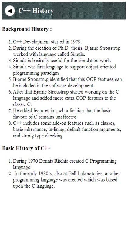 C++ Programming language