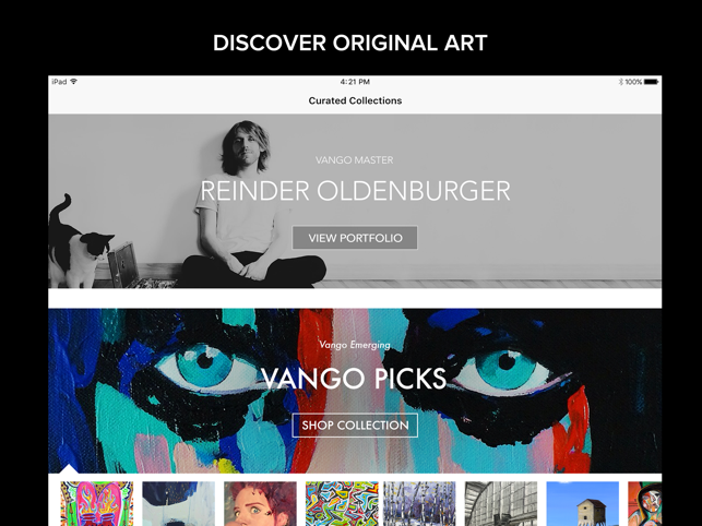 Vango Art - Buy original art Screenshot