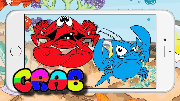 Crab Colour Puzzle Quiz Learning Children Boy Girl