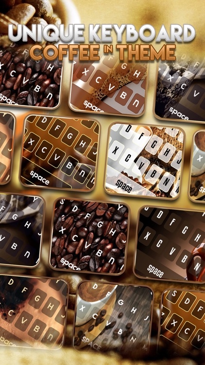 Keyboard – Coffee Color : Custom & Wallpapers Keyboard Themes in Love a Cup Cafe Break Collection