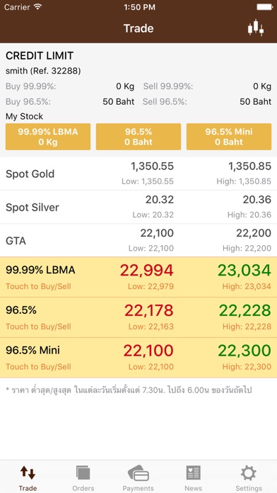 GT Gold Online Trader screenshot 3