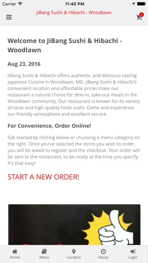 JiBang Sushi & Hibachi - Woodlawn Online Ordering(圖1)-速報App