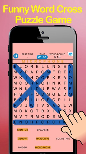 Word Cross Puzzle Free App - plant Search Coloring Word Puzz(圖1)-速報App