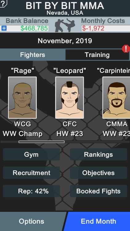 MMA Manager Free screenshot-4