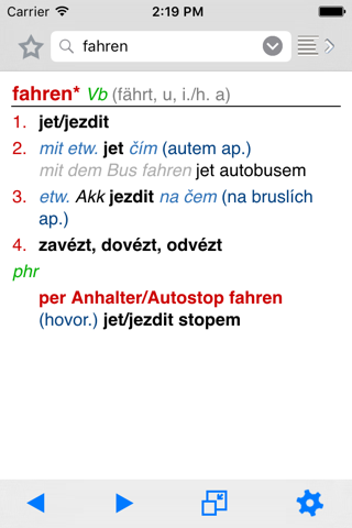 Lingea Německo-český kapesní slovník screenshot 2
