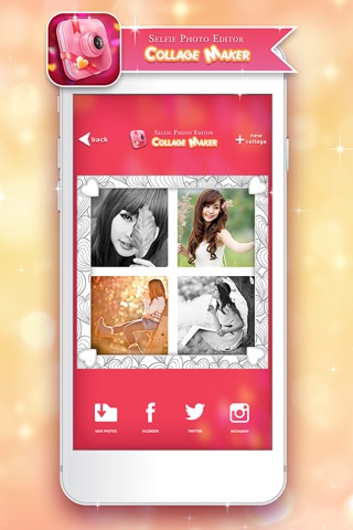 Selfie Photo Editor Collage Maker: Fancy Pic Frames and Image Effects screenshot 2