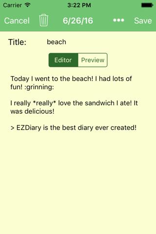 EZDiary - My Diary - náhled