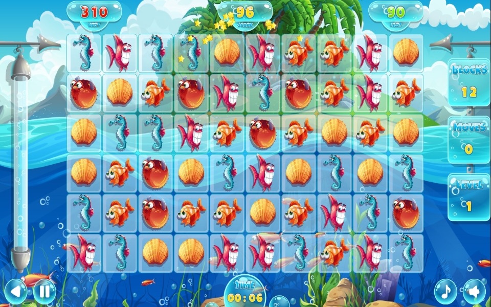 Fish World Puzzle Game - Pop Blast screenshot 2
