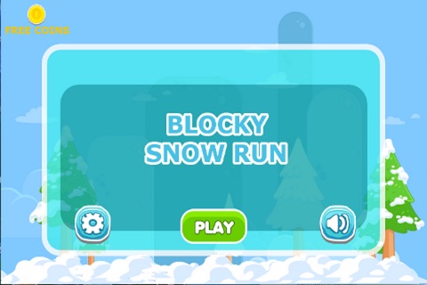 Blocky Snow Run screenshot 2