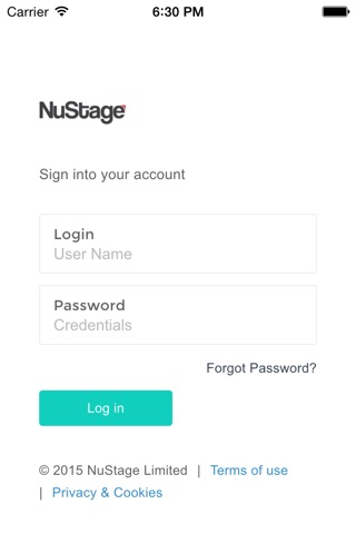 NuStage Extranet screenshot 2