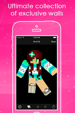 Girls Skin HD Wallpapers For Minecraft PE screenshot 2