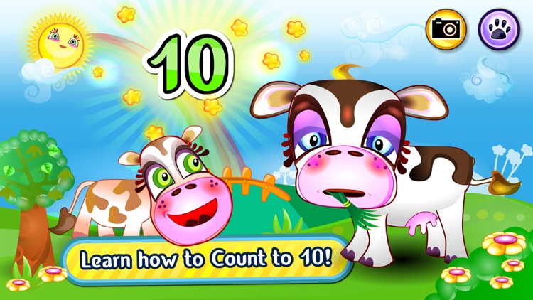 Baby Animals Learning Games! Your New Cute Pets  Will Teach You To Count, Animal Names & Sounds screenshot-3