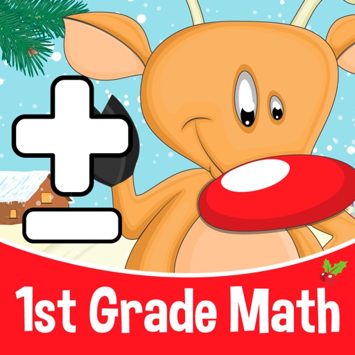 1st grade math games - for learning with santa claus icon