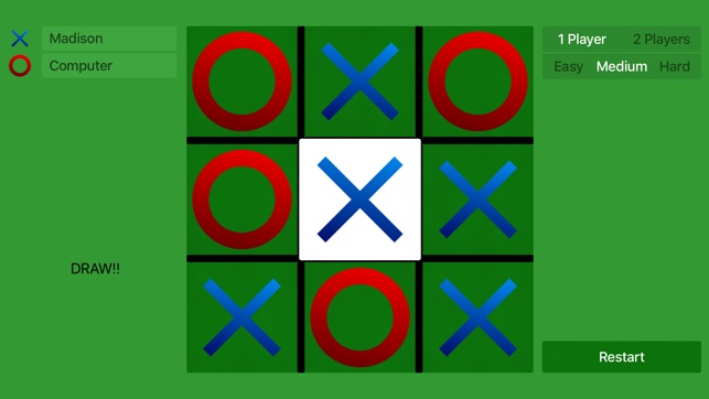 Tic Tac Toe for TV