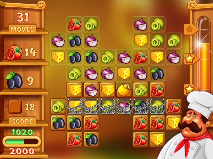 Match 3 Pizza Kitchen Crash