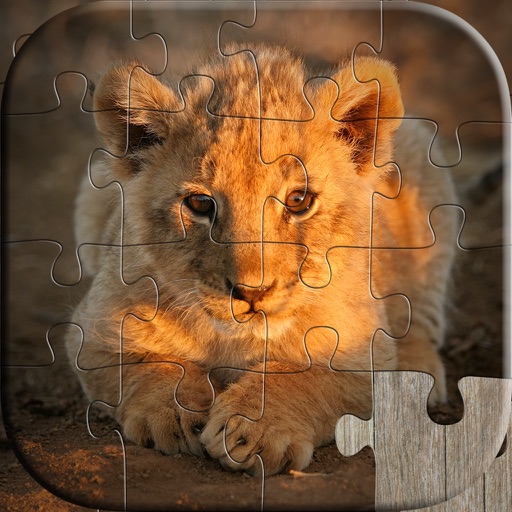 Cute Baby Animals Puzzle - Relaxing photo picture jigsaw puzzles for kids and adults iOS App