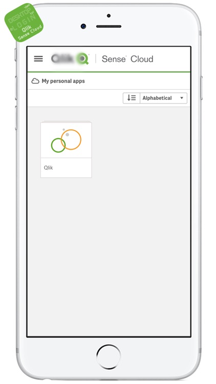 DESKTOP VIEW + LOGIN for Qlik Sense Cloud