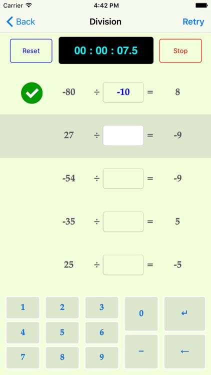 Negative Number Division