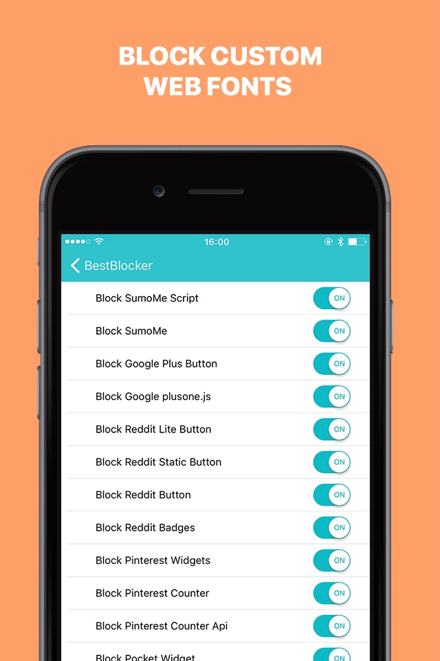 BestBlocker – Block Ads, Widgets, Porno Sites, Cookies and Fonts in Safari screenshot 2