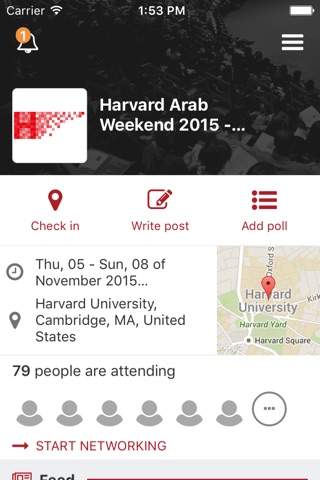 Screenshot of Harvard Arab Weekend