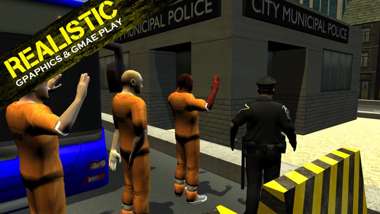 Police Bus Prisoner Transport – City vehicle driving & parking simulator game screenshot-3