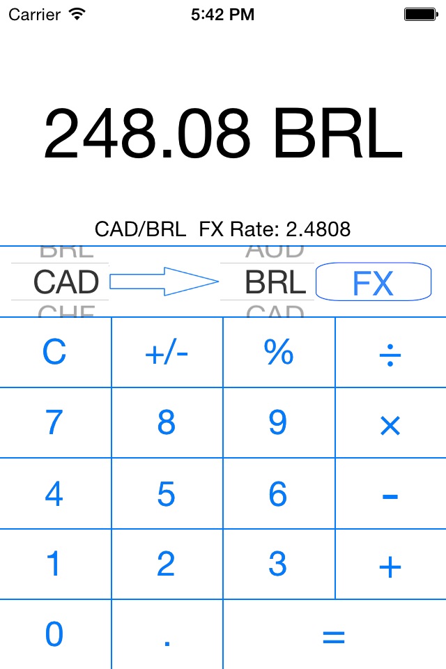 Exchange Rate Money Calculator screenshot 2