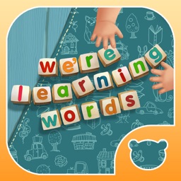 We're Learning Words. Interactive book for toddlers.