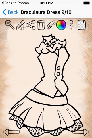 Draw And Paint Best Princess Dresses screenshot 4