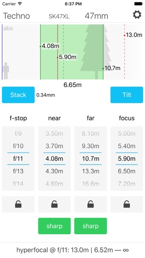 Lumariver Depth of Field Calculator