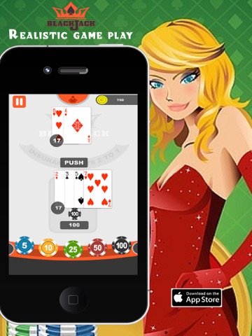 Скриншот из Blackjack : Blackjack Free, Blackjack 21 pro