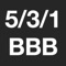 This app calculates your weights if you are using Jim Wendler's 5/3/1 program, which promises slow and steady gains that will eventually turn you into the strongest guy in the gym