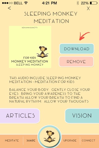 Confident Monkey Meditation screenshot 3