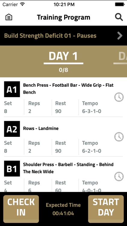 Genesis Gym Training App