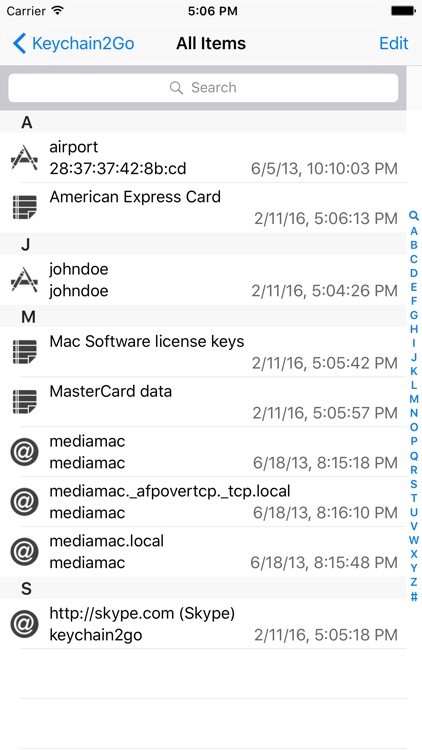 Keychain2Go - Password Manager and Sync