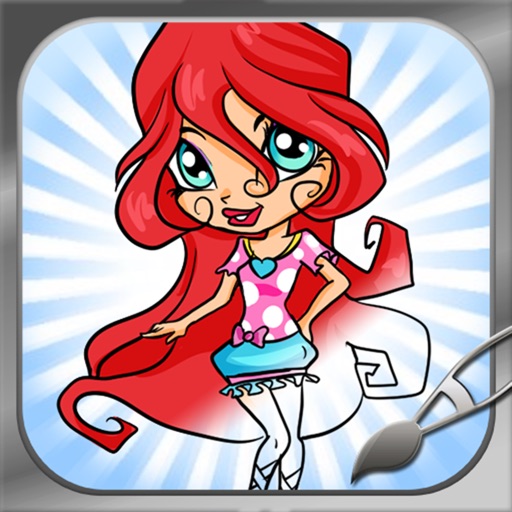 Coloring for Kids Dolls Full icon
