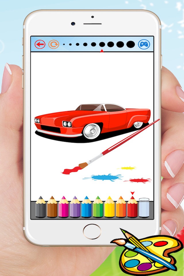 Classic Car Coloring Book & Drawing Vehicles free for kids screenshot 2