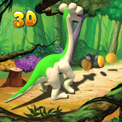 Dinosaur Jungle Run 3D iOS App