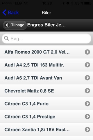 Engros Biler screenshot 2