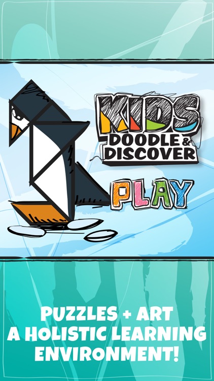 Kids Doodle & Discover: Birds, Cartoon Tangram Building Blocks