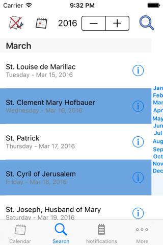 Catholic Calendar with notifications screenshot 2