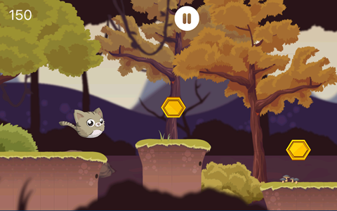 Flappy Kitty - Kitten Jump Doodle Adventure screenshot 2