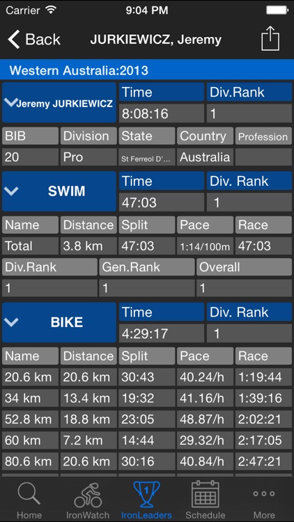 IronMobile - Ironman Athlete Tracker screenshot-4